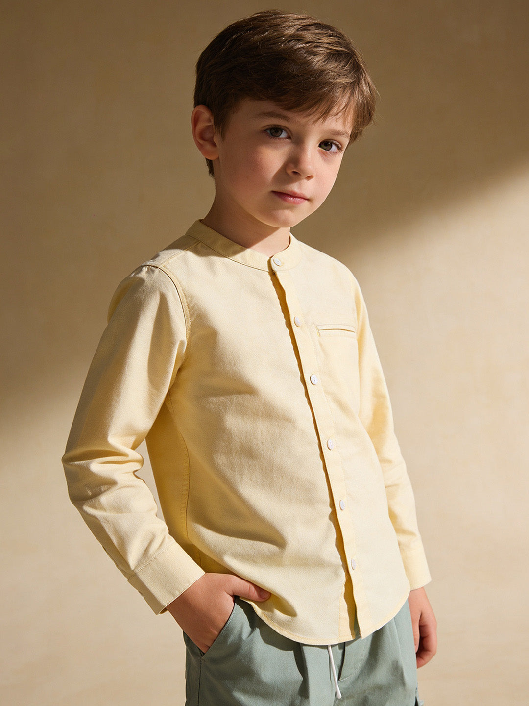 Band Collar Shirt – Modern Classic