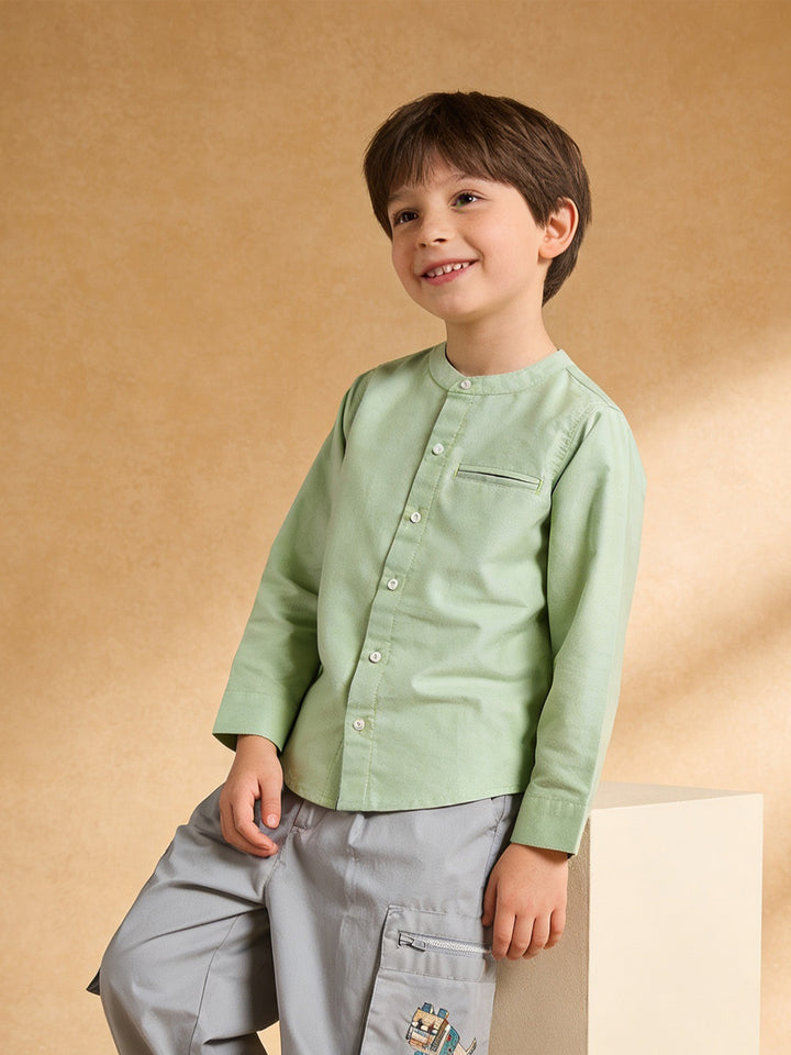 Band Collar Shirt – Signature Fit