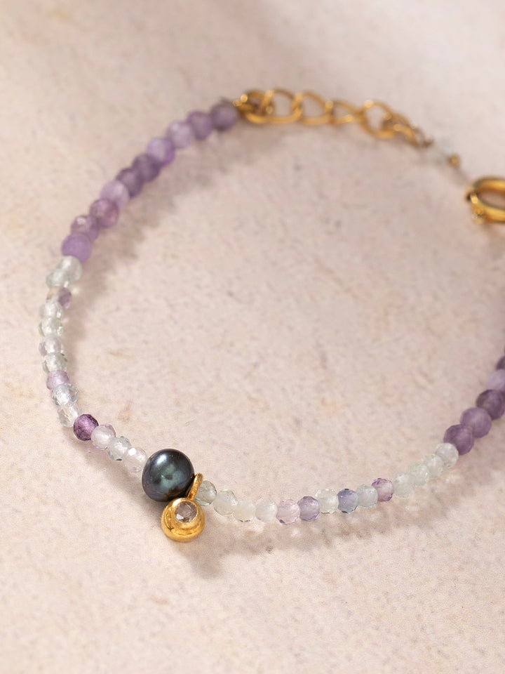 March Birthstone Baby Bracelet