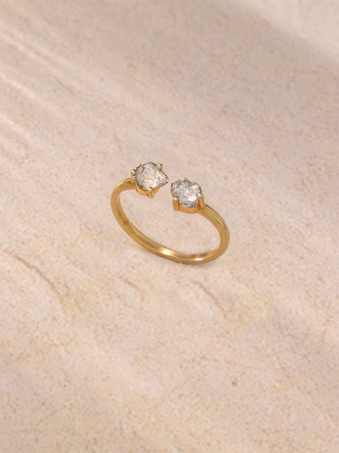 Dual Polki Diamond Ring - for Mom