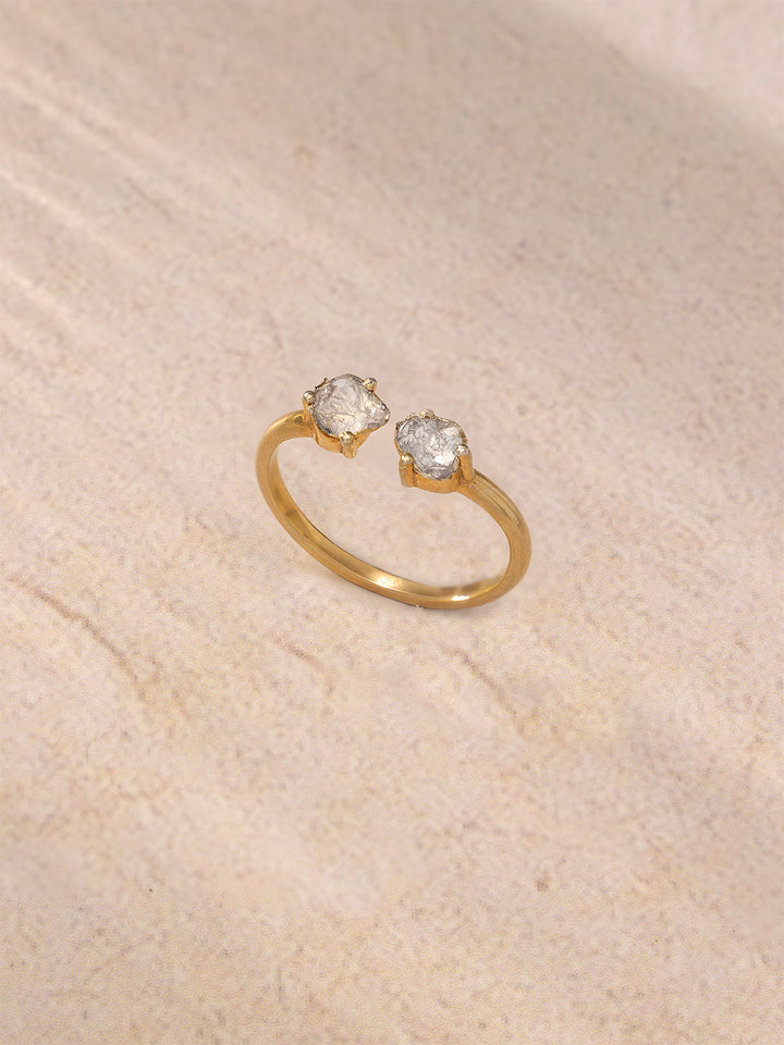 Dual Polki Diamond Ring - for Mom