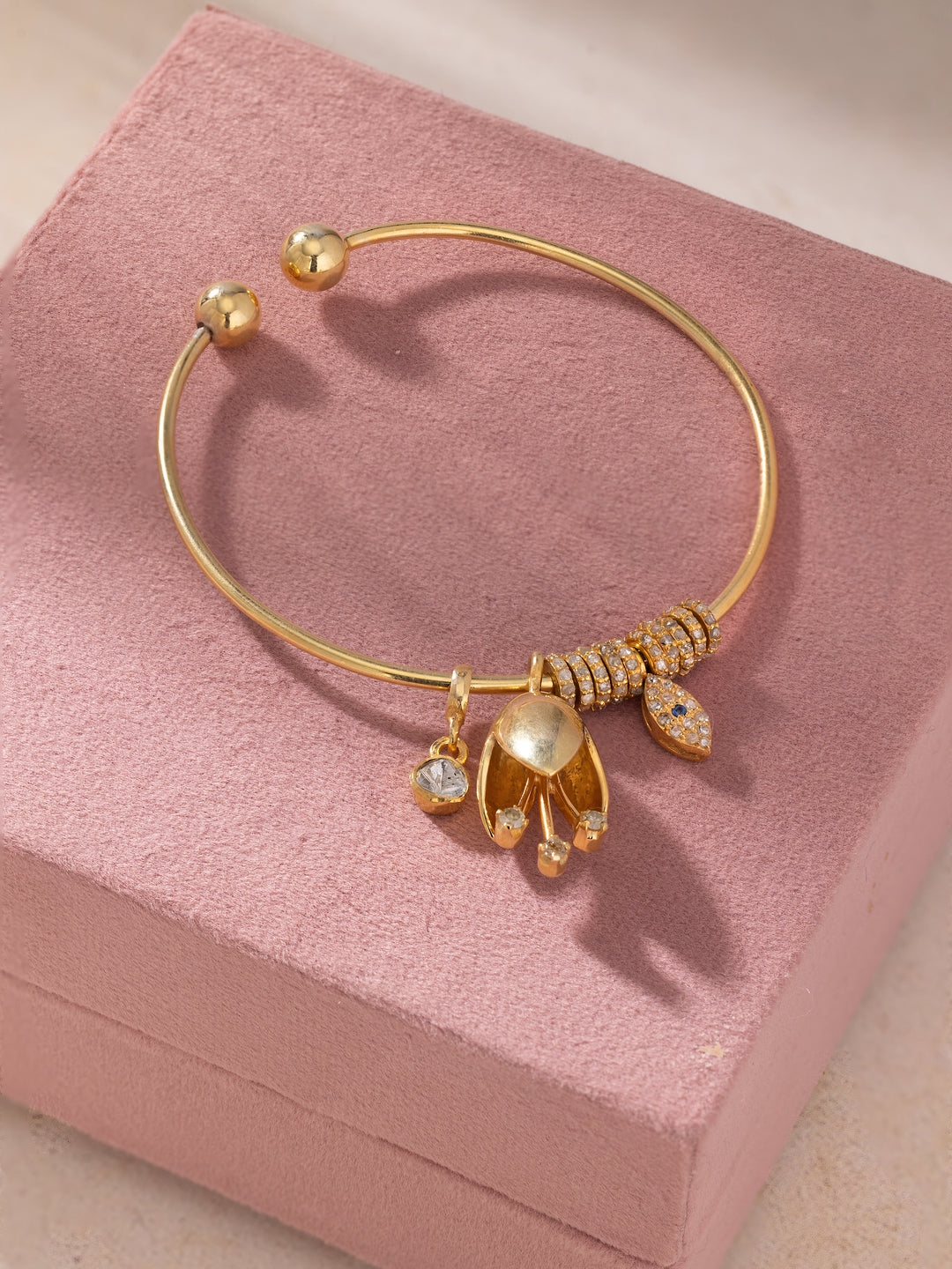 Diamond Charm - Stackable Bangle