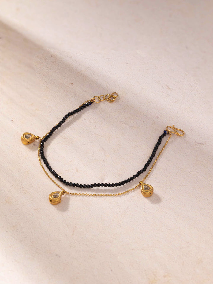 Evil Eye Polki Charm Bracelet - for Mom