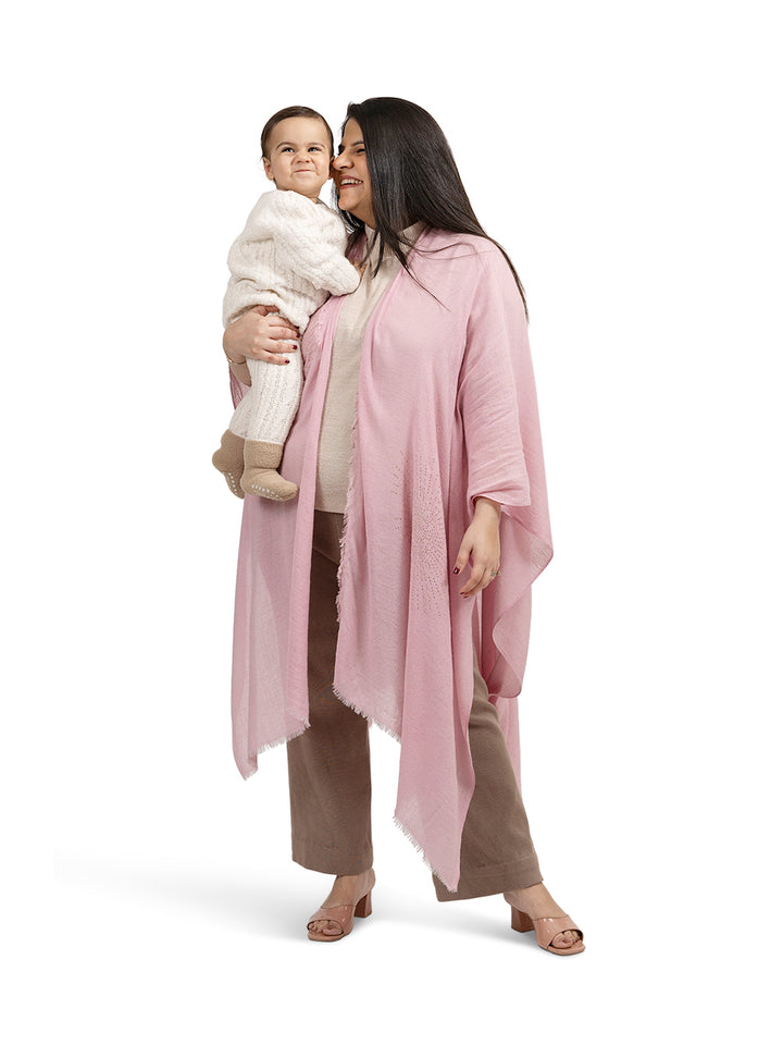 Swarovski Winter Bloom Cashmere Feeding Wrap – Warm Nursing Cover