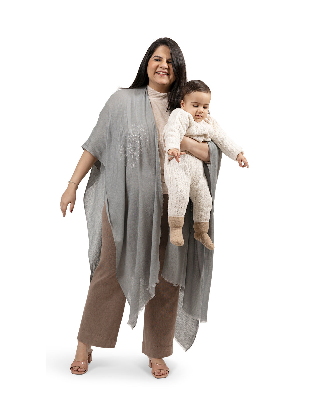 Swarovski Dusk Cashmere Feeding Wrap – Soft Winter Nursing Wrap