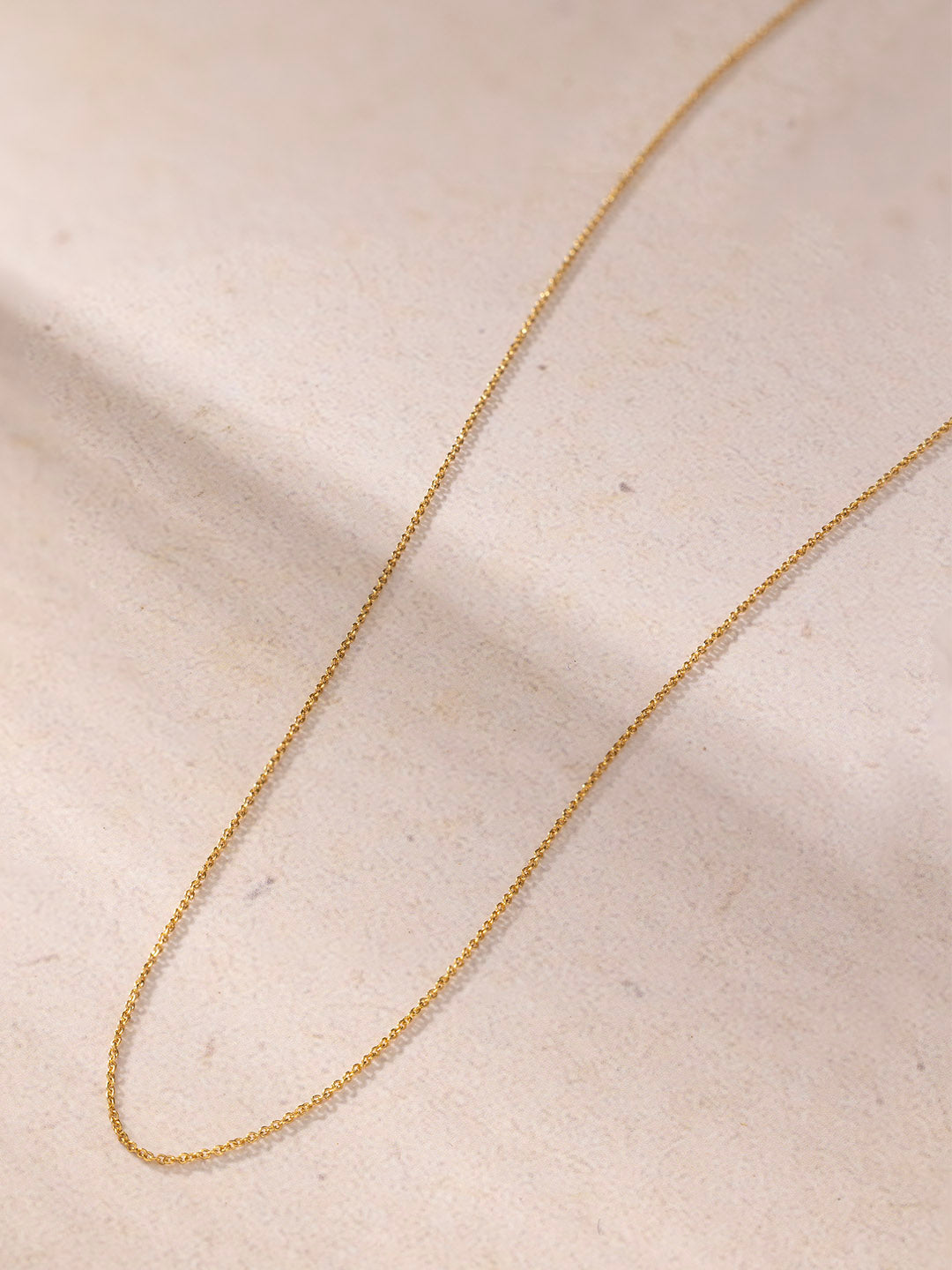 9KT Gold - Minimal Layering Chain for Pendants & Everyday Wear