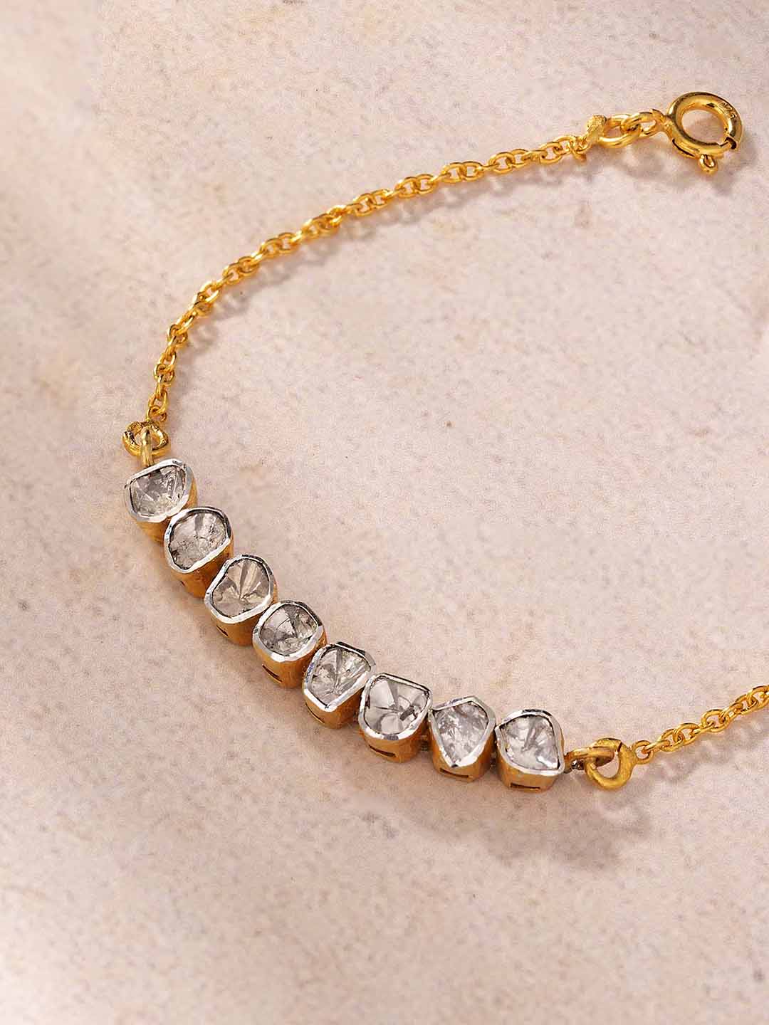 Baby Polki Diamond Bracelet – Twinning Edition