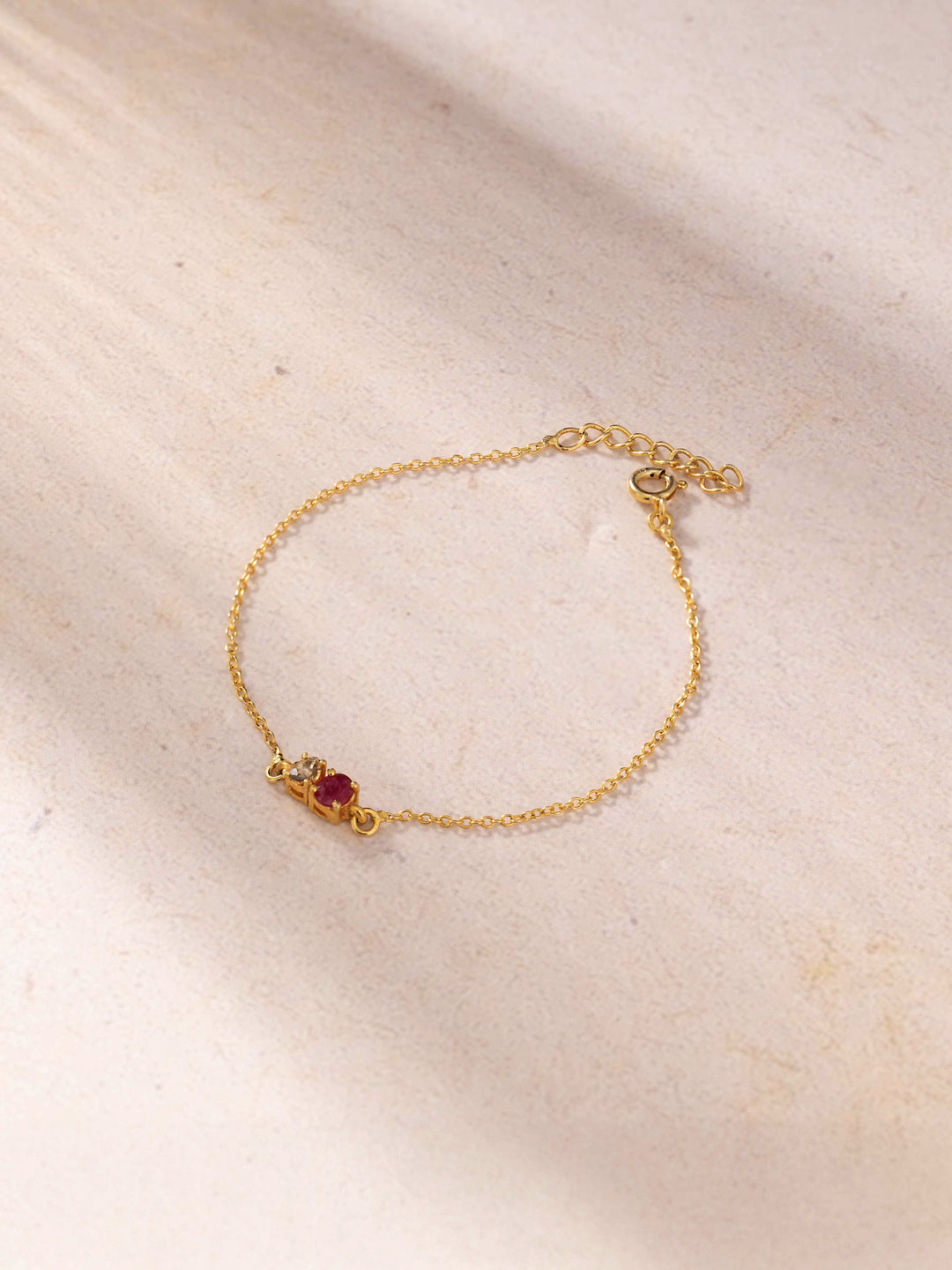 Ruby & Diamond Polki Bracelet for Mom