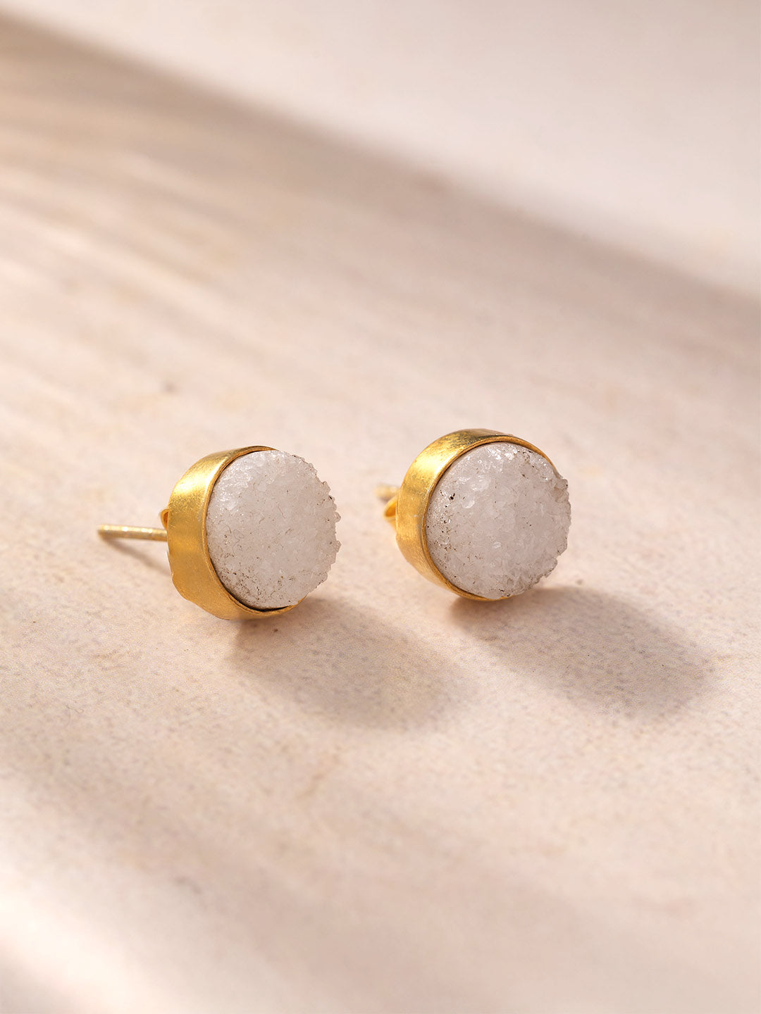 Silver Quartz Earrings