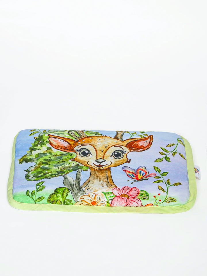 Baby Head Shaping Organic Mustard Seed Pillow - Bambi