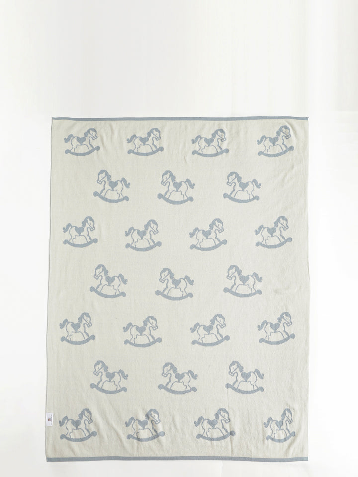 Baby & Toddler Cotton Blanket - Rocking Horse