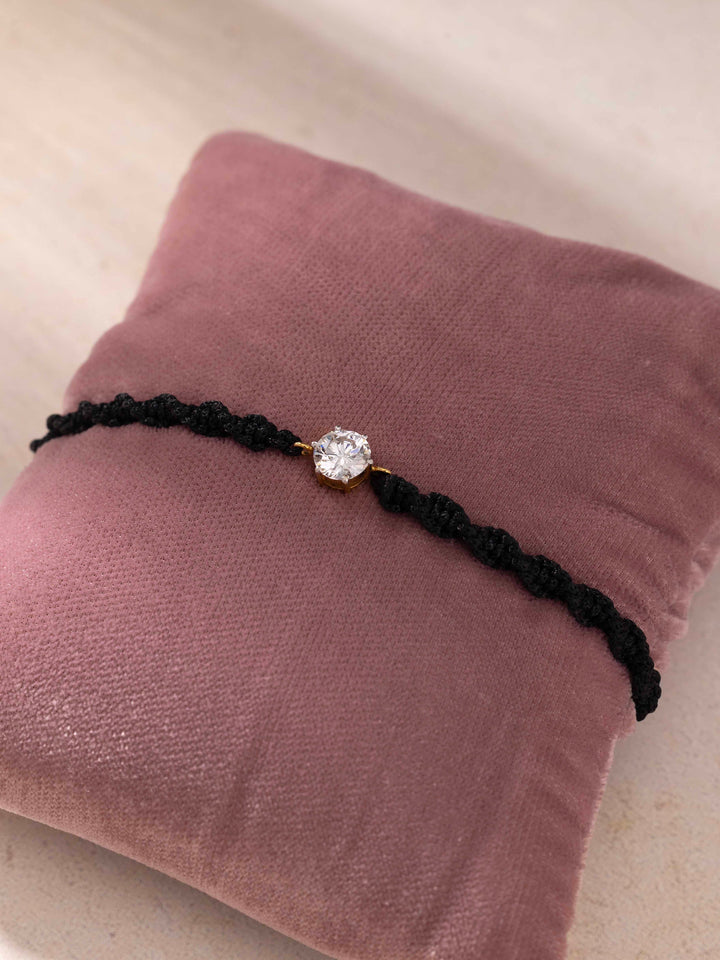 Black Thread Protection Diamond Bracelet