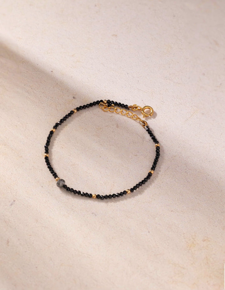Black Diamond Sterling Silver - Evil Eye Mom Bracelet