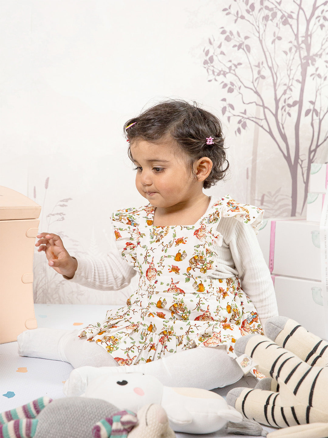 Cotton Corduroy Ruffle Dress 0-5 years