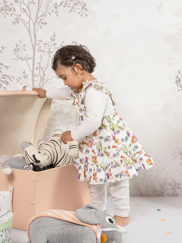 Baby Girl Garden Fairy Corduroy Dress