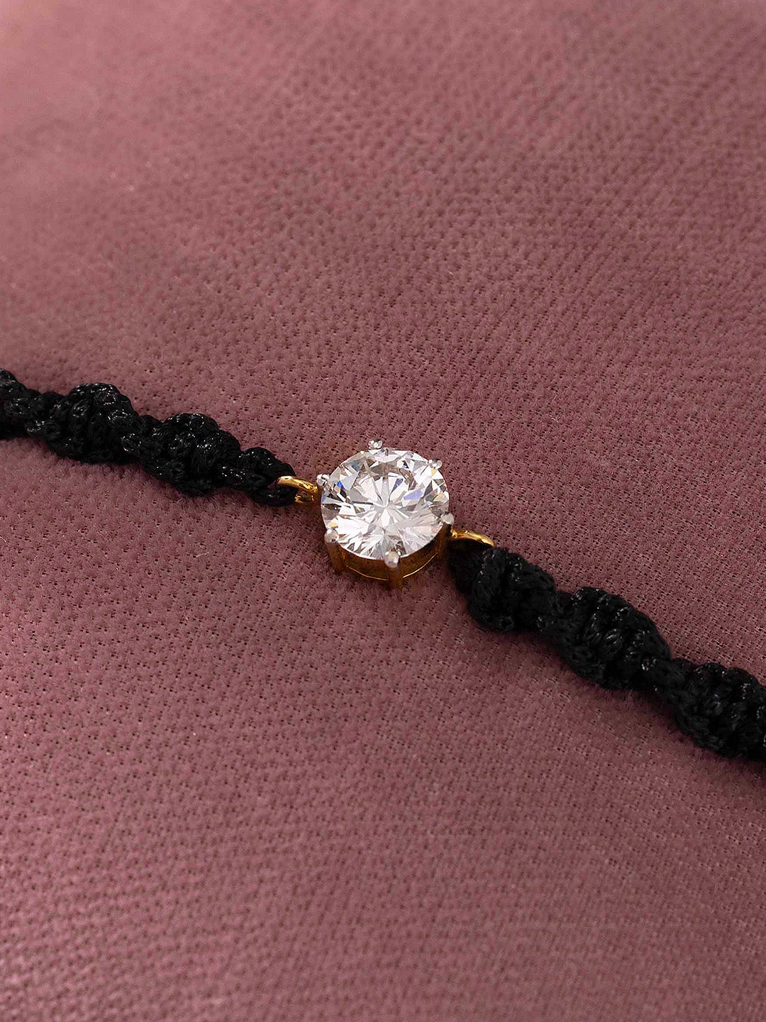 Black Thread Protection Diamond Bracelet
