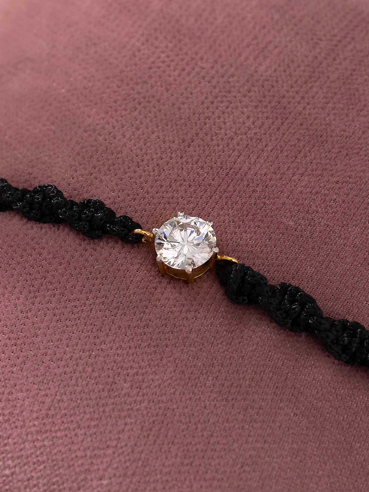 Black Thread Protection Diamond Bracelet