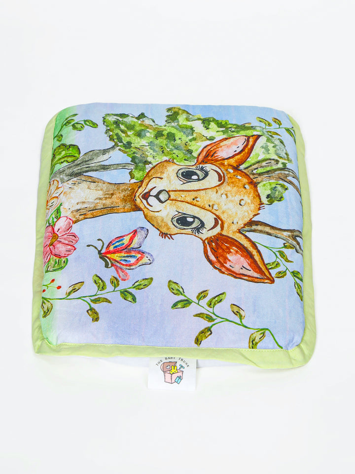 Baby Head Shaping Organic Mustard Seed Pillow - Bambi