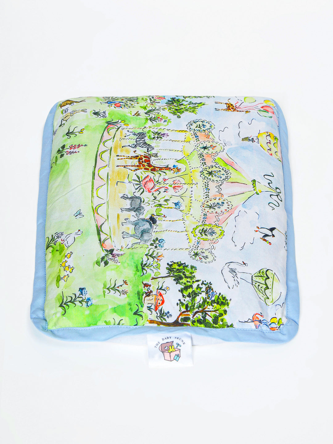 Baby Head Shaping Organic Mustard Seed Pillow - Carnival Carousel