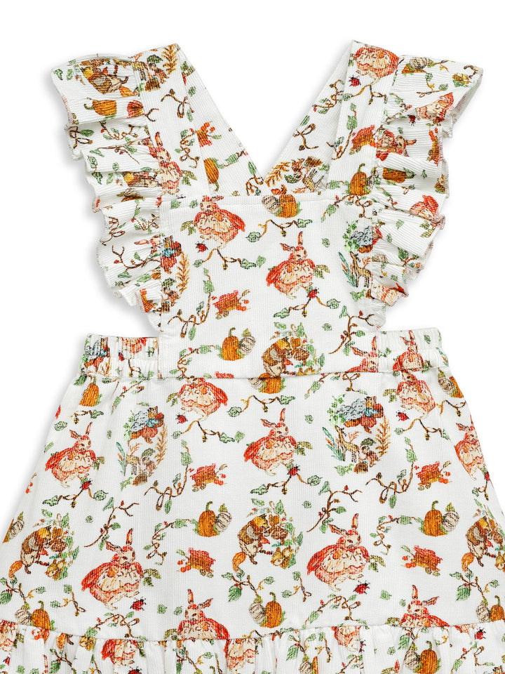 Cotton Corduroy Ruffle Dress 0-5 years