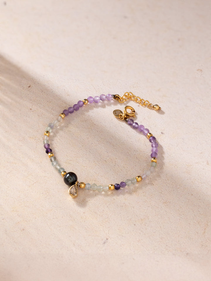 March Birthstone Mom Bracelet