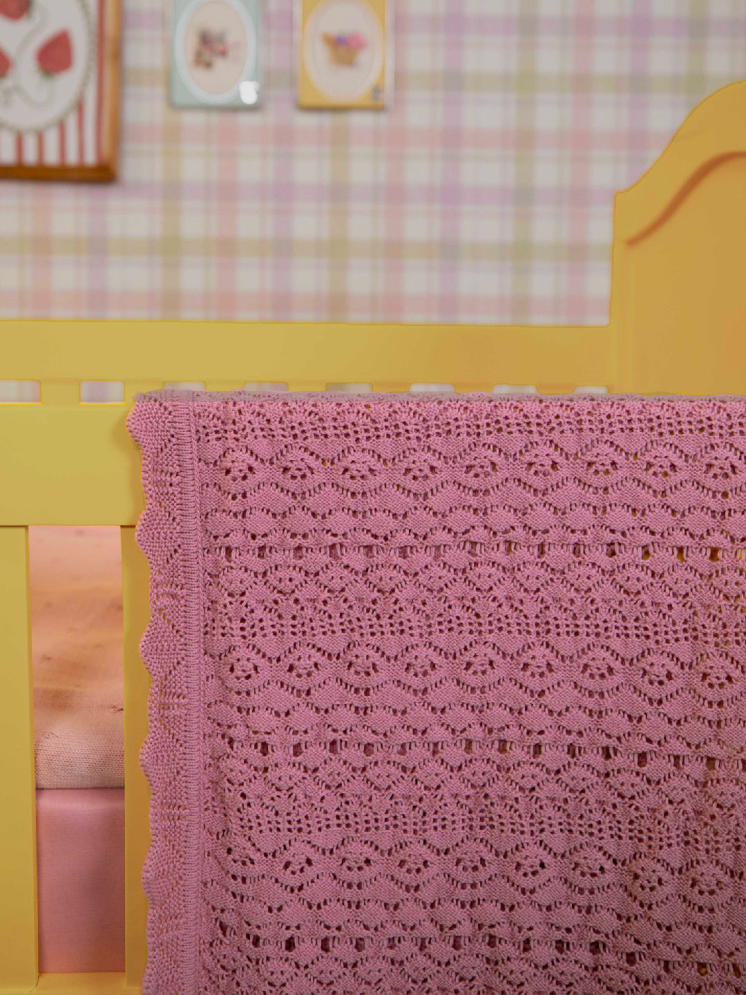 Blushing Peony Baby Blanket
