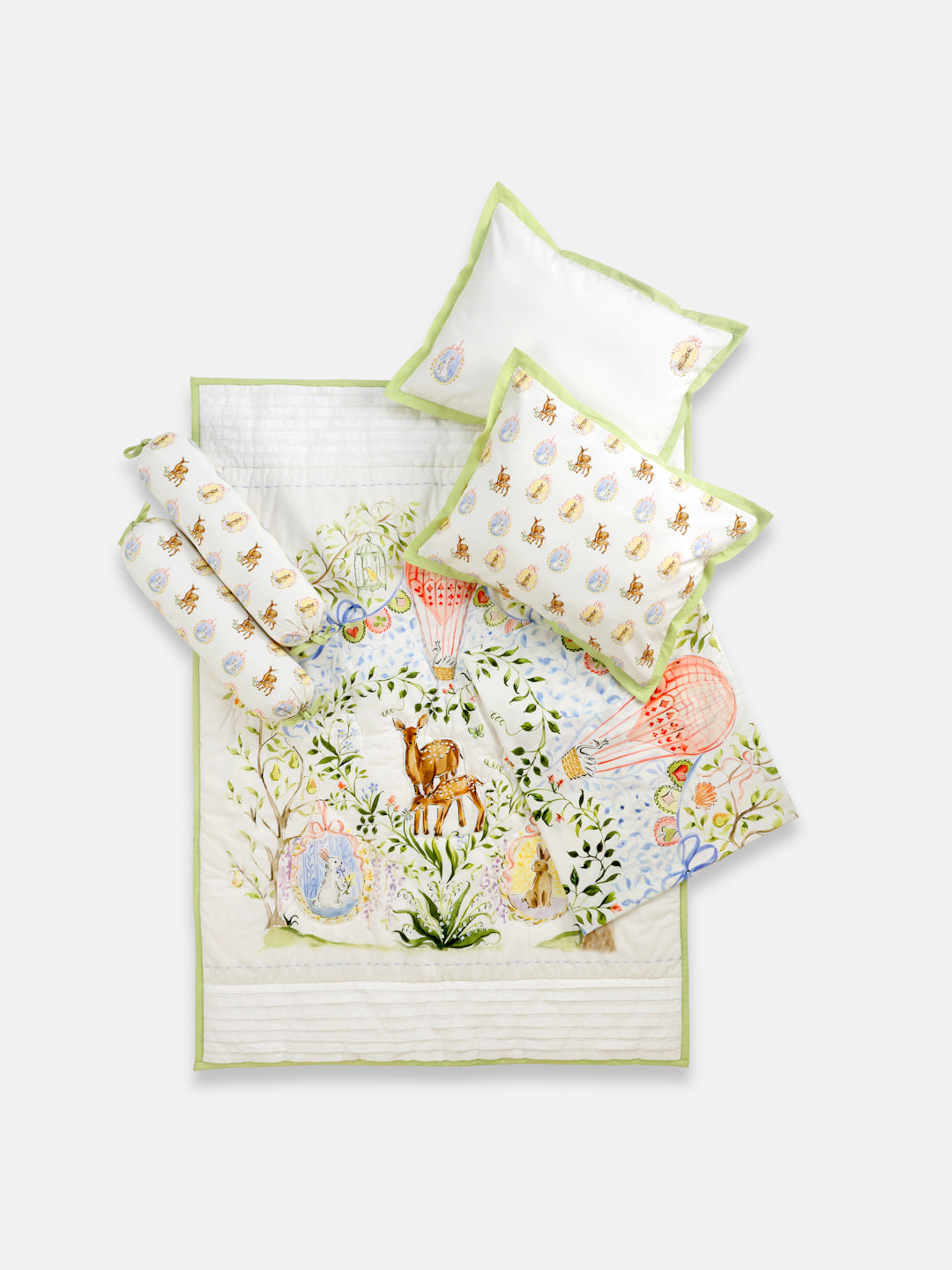 Quilt & Bedding Set - Pack of 3 (Enchanted Deer)
