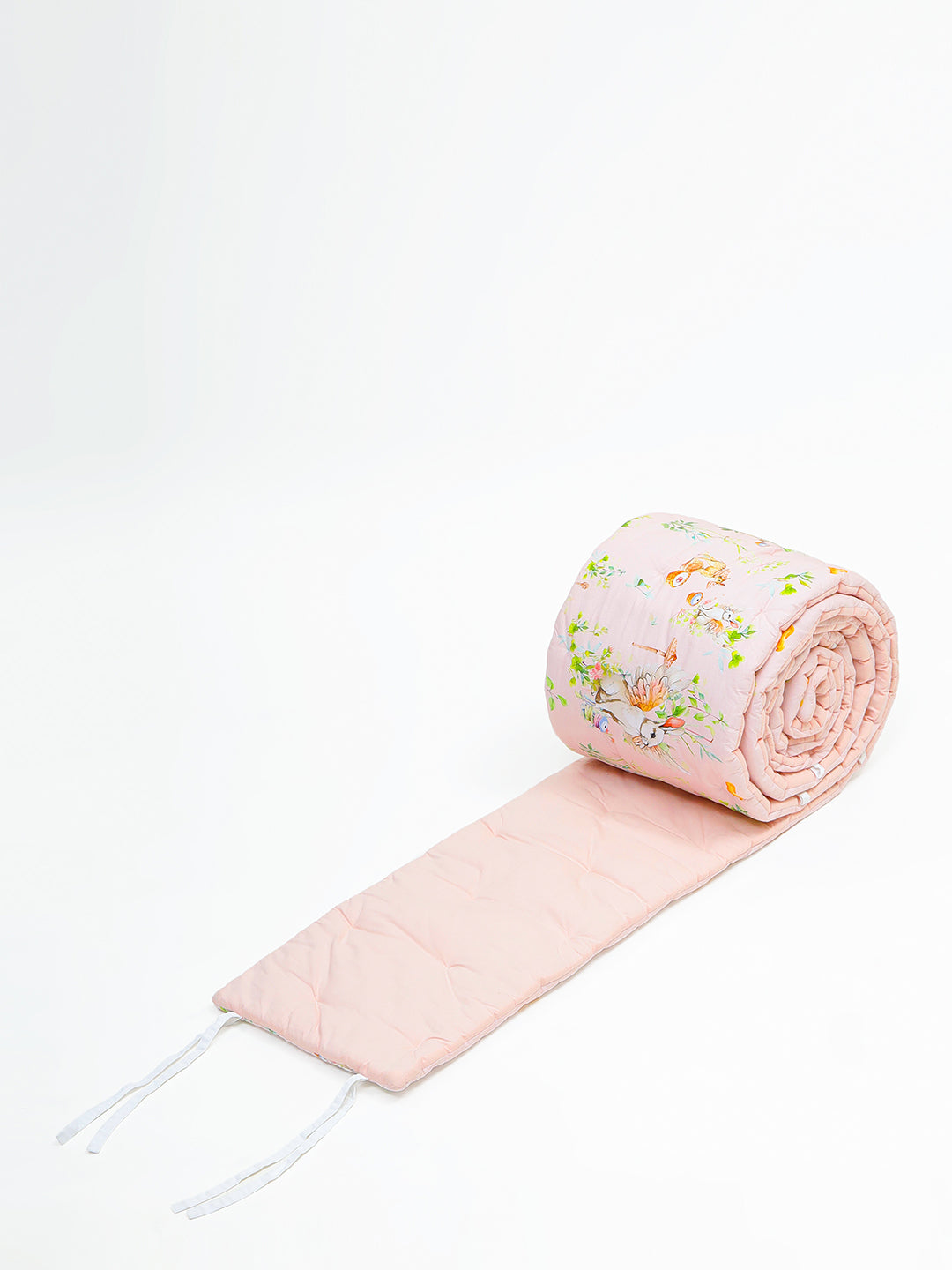 Baby Cot Bumper - Blush Bunny