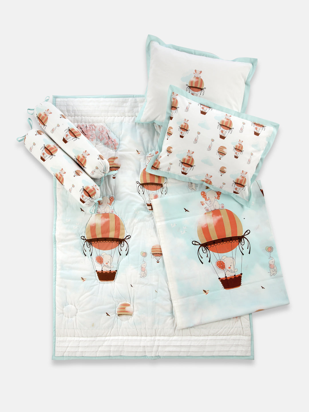 BEDDING SET-PACK OF 3 (ELE ON THE BALLOON)