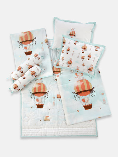 BEDDING SET - PACK OF 4 (ELE ON THE BALLOON)