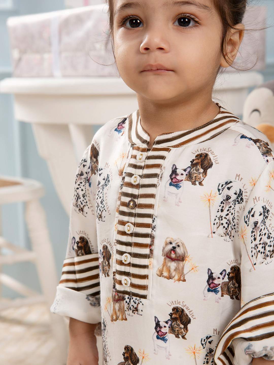 Firecracker Dogs -Boys printed Co-ord Set