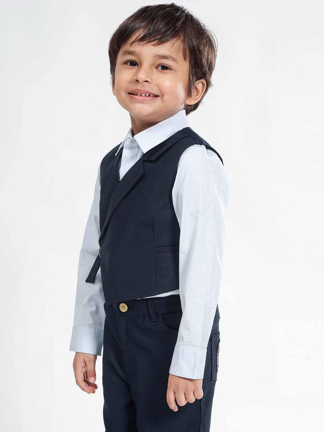 Boy's Formal Vest in Navy Blue - Peter Rabbit