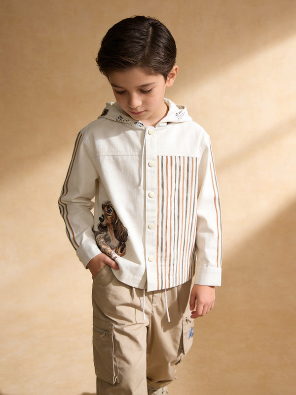 Kids Cotton Shacket - Little Dogsplay