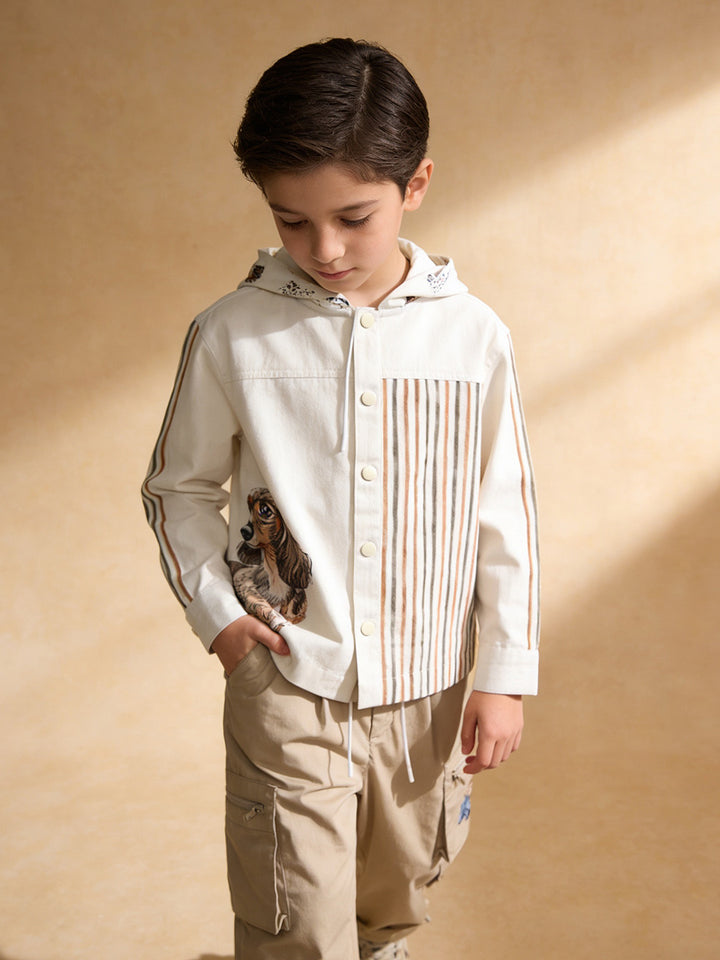 Kids Cotton Shacket - Little Dogsplay