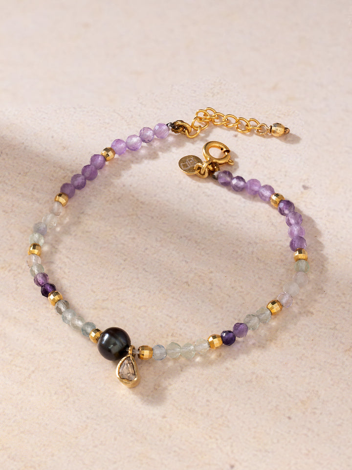 March Birthstone Mom Bracelet