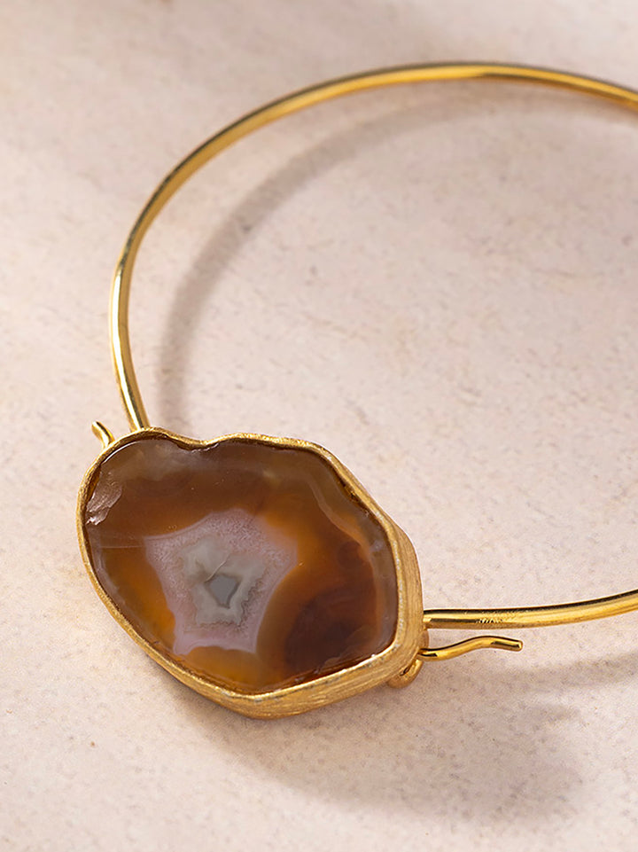 Grounding & Stability Bangle - Gold Plated
