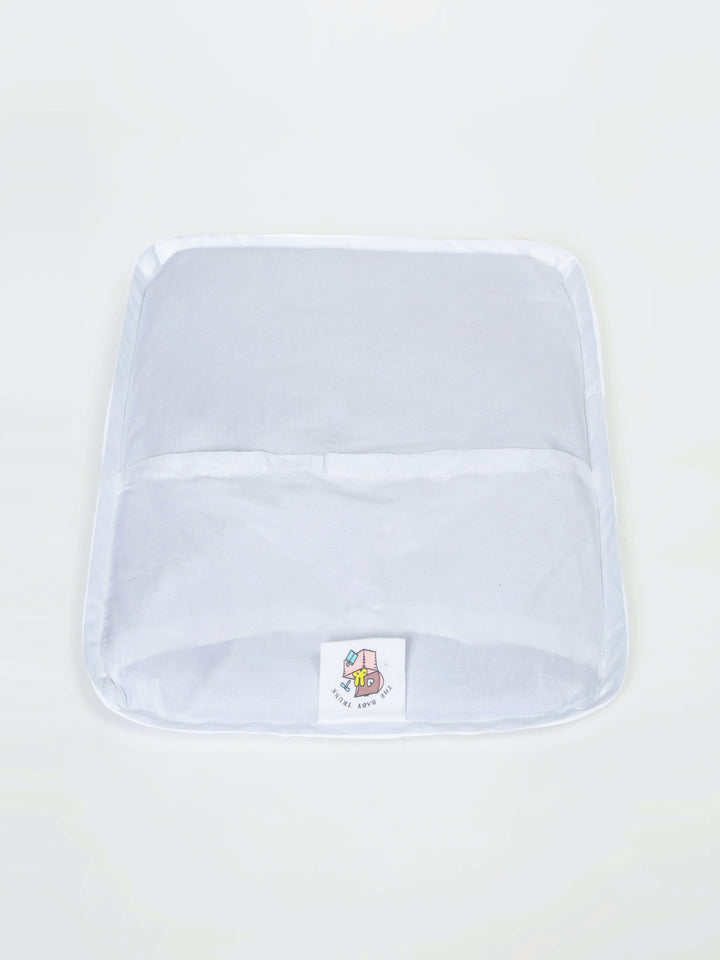 Baby Head Shaping Organic Mustard Seed Pillow - Blush Bunny