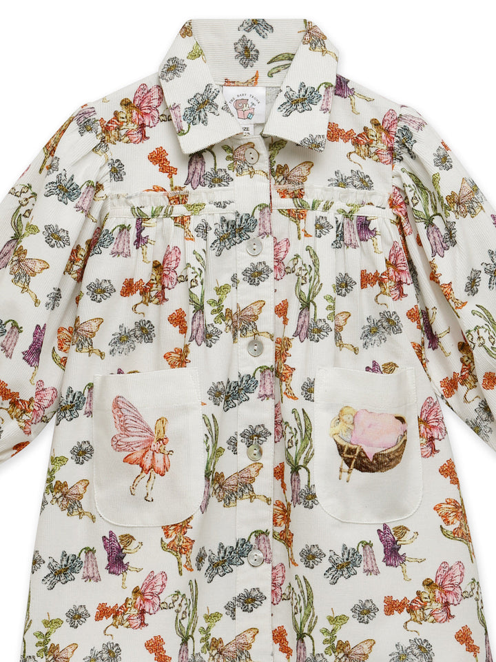 Cotton Corduroy Dress - Garden Fairies
