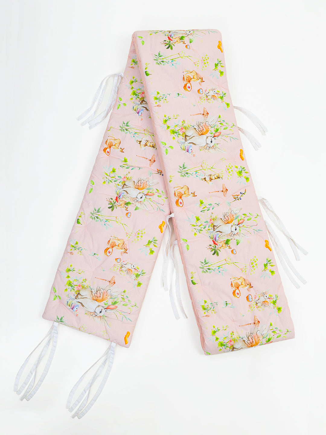 Baby Cot Bumper - Blush Bunny