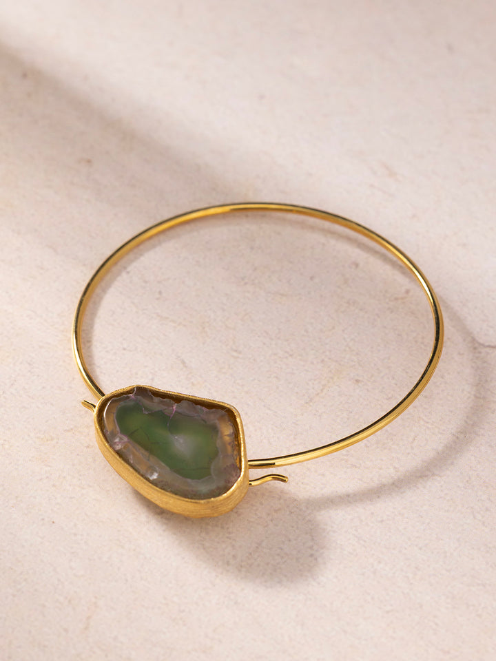 Heart Balance Bangle - Gold Plated