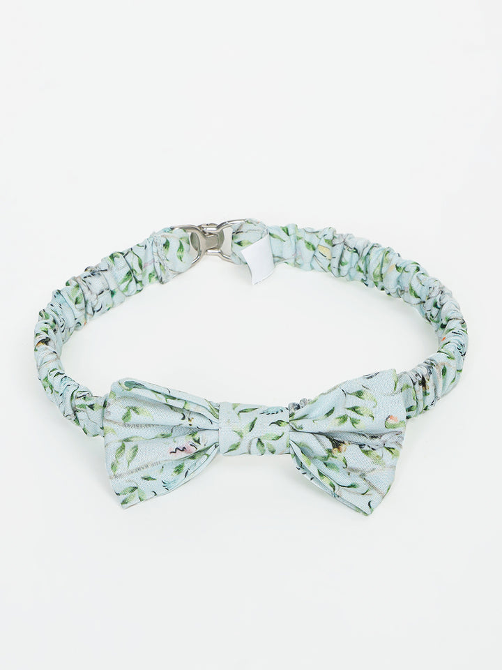 Boy's Cotton Printed Bow Tie in Pastel Green - Peter Rabbit
