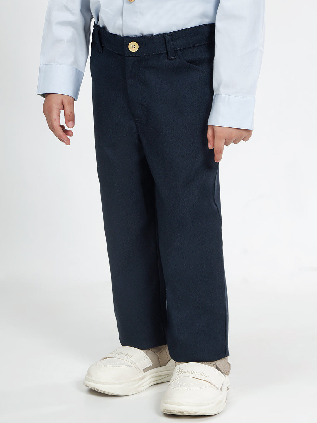Boy's Cotton Trousers in Navy Blue - Peter Rabbit