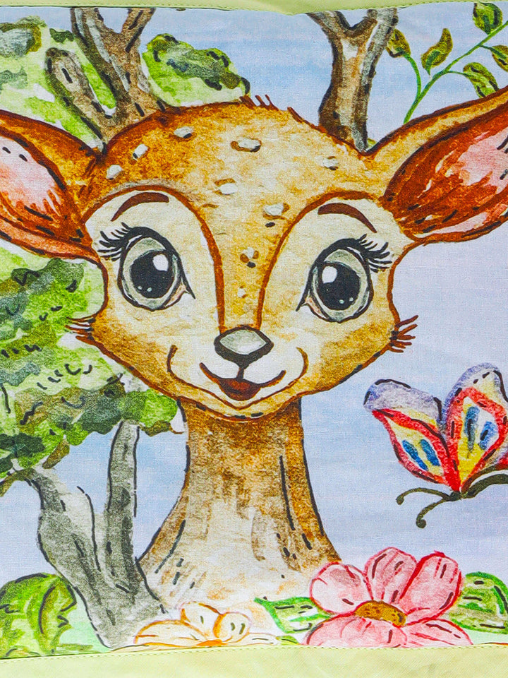 Baby Head Shaping Organic Mustard Seed Pillow - Bambi