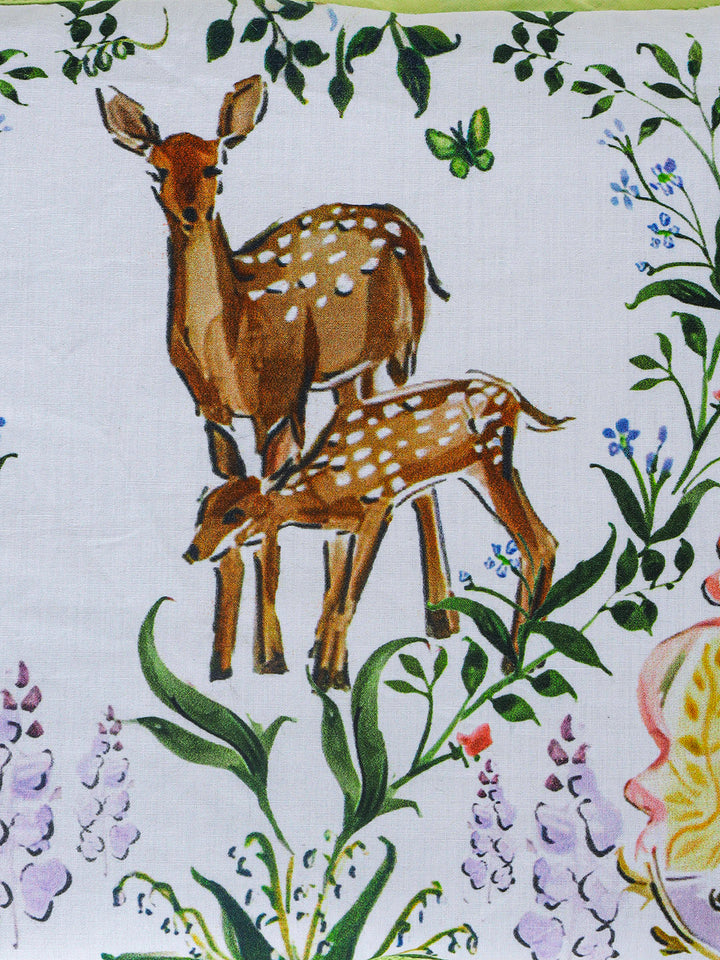 Baby Head Shaping Organic Mustard Seed Pillow - Enchanted Deer