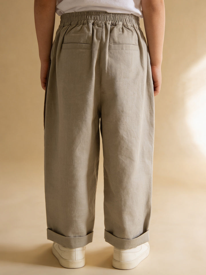 Unisex Color Block Kids Pants