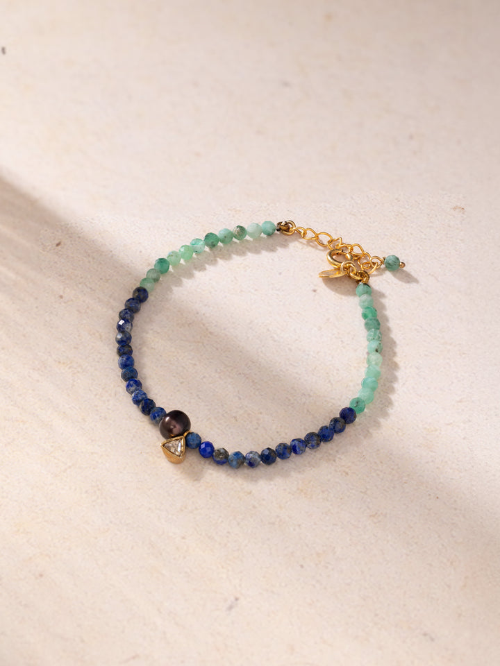 May Birthstone Mom Bracelet