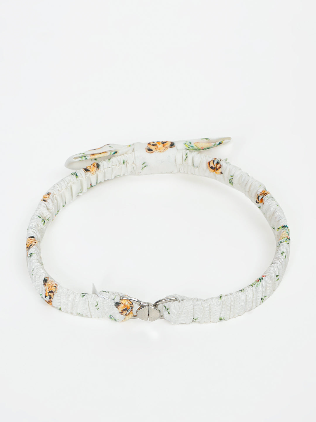 Boy's Cotton Printed Bow Tie in Off-White - Little Leo