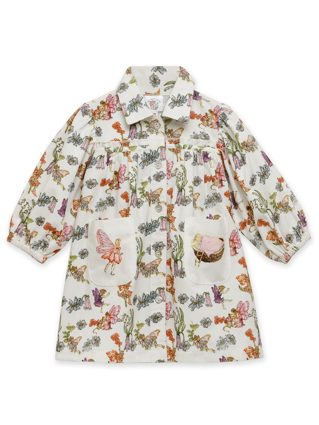 Cotton Corduroy Dress - Garden Fairies