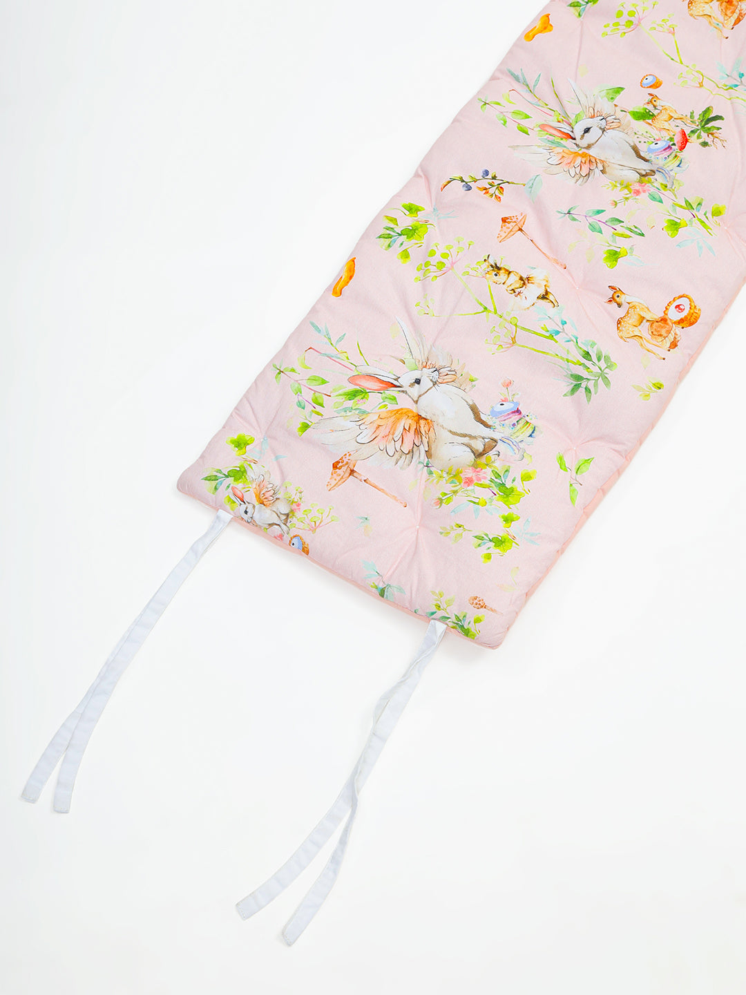 Baby Cot Bumper - Blush Bunny