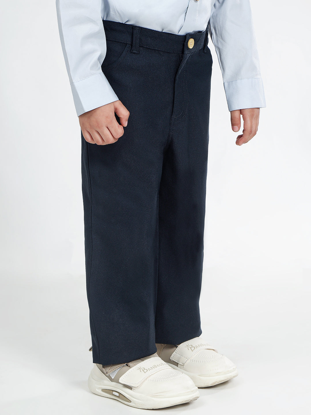 Boy's Cotton Trousers in Navy Blue - Peter Rabbit
